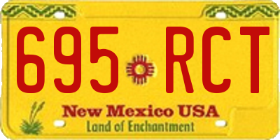 NM license plate 695RCT