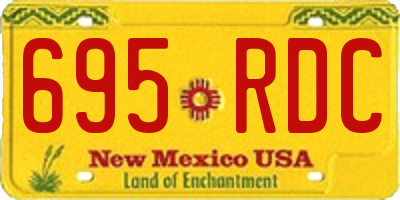 NM license plate 695RDC