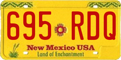 NM license plate 695RDQ