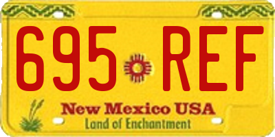 NM license plate 695REF