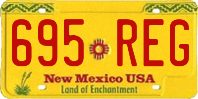 NM license plate 695REG