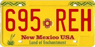 NM license plate 695REH