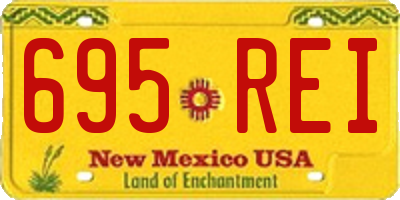 NM license plate 695REI