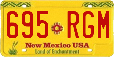 NM license plate 695RGM