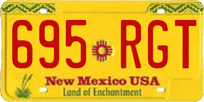 NM license plate 695RGT