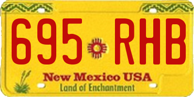 NM license plate 695RHB
