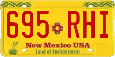NM license plate 695RHI