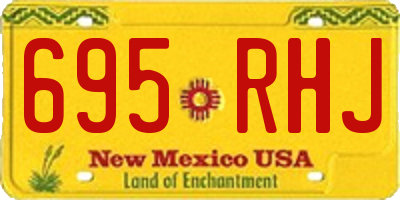 NM license plate 695RHJ