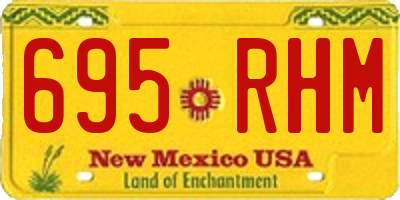 NM license plate 695RHM