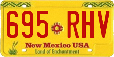 NM license plate 695RHV