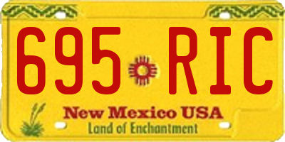 NM license plate 695RIC
