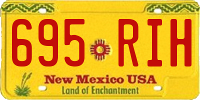 NM license plate 695RIH