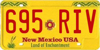 NM license plate 695RIV
