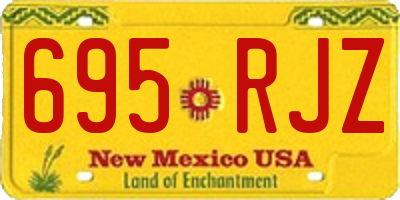 NM license plate 695RJZ
