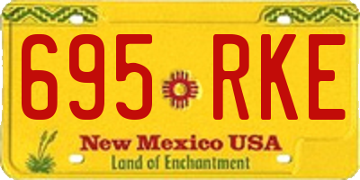 NM license plate 695RKE