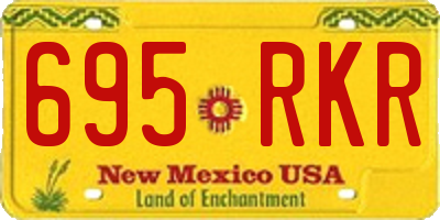 NM license plate 695RKR