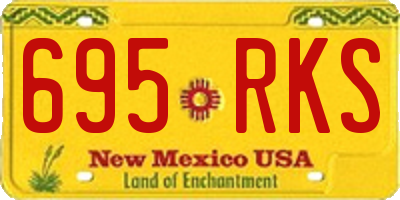 NM license plate 695RKS