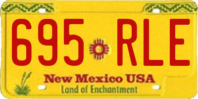 NM license plate 695RLE