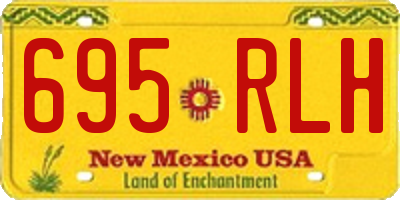 NM license plate 695RLH