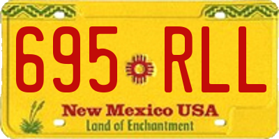 NM license plate 695RLL