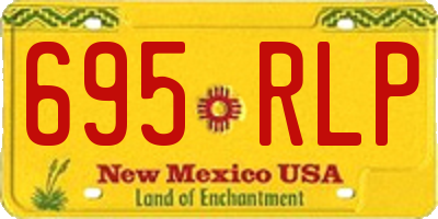 NM license plate 695RLP