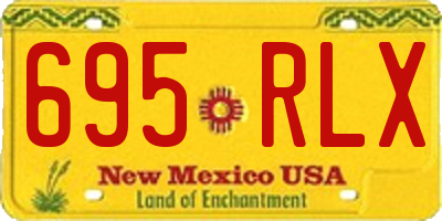 NM license plate 695RLX