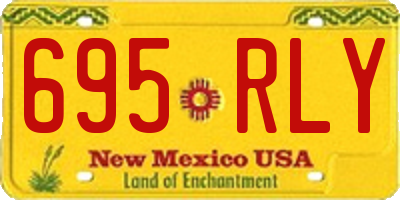 NM license plate 695RLY
