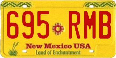 NM license plate 695RMB