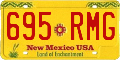 NM license plate 695RMG