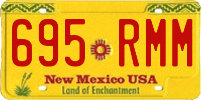 NM license plate 695RMM