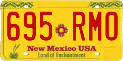 NM license plate 695RMO