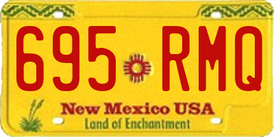 NM license plate 695RMQ