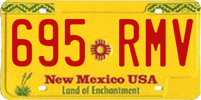 NM license plate 695RMV