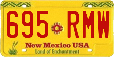 NM license plate 695RMW