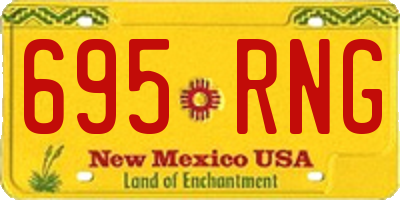 NM license plate 695RNG