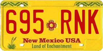 NM license plate 695RNK