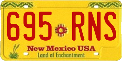NM license plate 695RNS