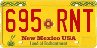 NM license plate 695RNT
