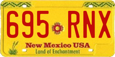 NM license plate 695RNX