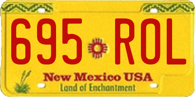 NM license plate 695ROL