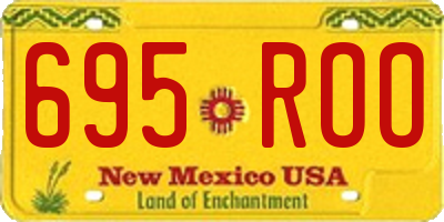 NM license plate 695ROO