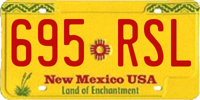 NM license plate 695RSL