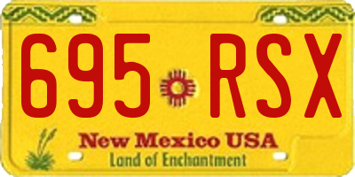 NM license plate 695RSX