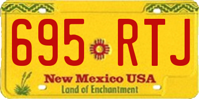 NM license plate 695RTJ