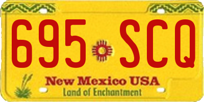 NM license plate 695SCQ