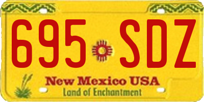 NM license plate 695SDZ