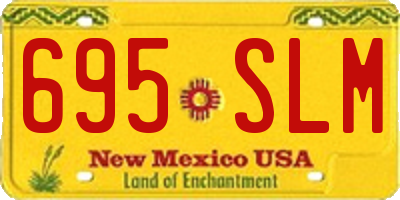 NM license plate 695SLM