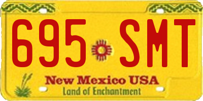 NM license plate 695SMT
