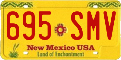 NM license plate 695SMV
