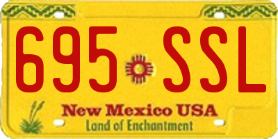 NM license plate 695SSL
